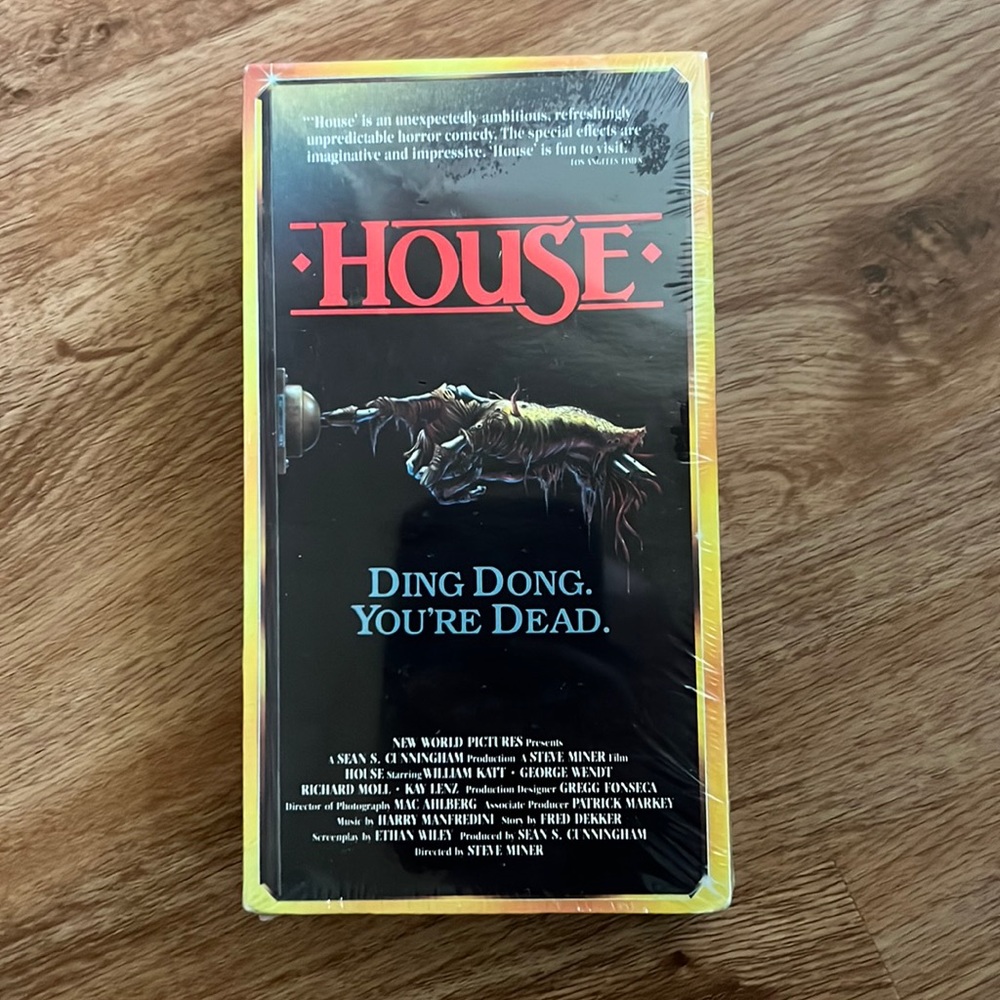House (VHS, 1991) , George Wendt, Kay Lenz CULT HORROR MOVIE BRAND NEW SEALED